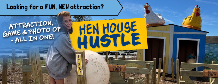Hen House Hustle Attraction Game & Photo Op